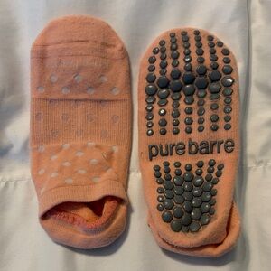 Pure Barre Coral Low-Cut Grip Socks